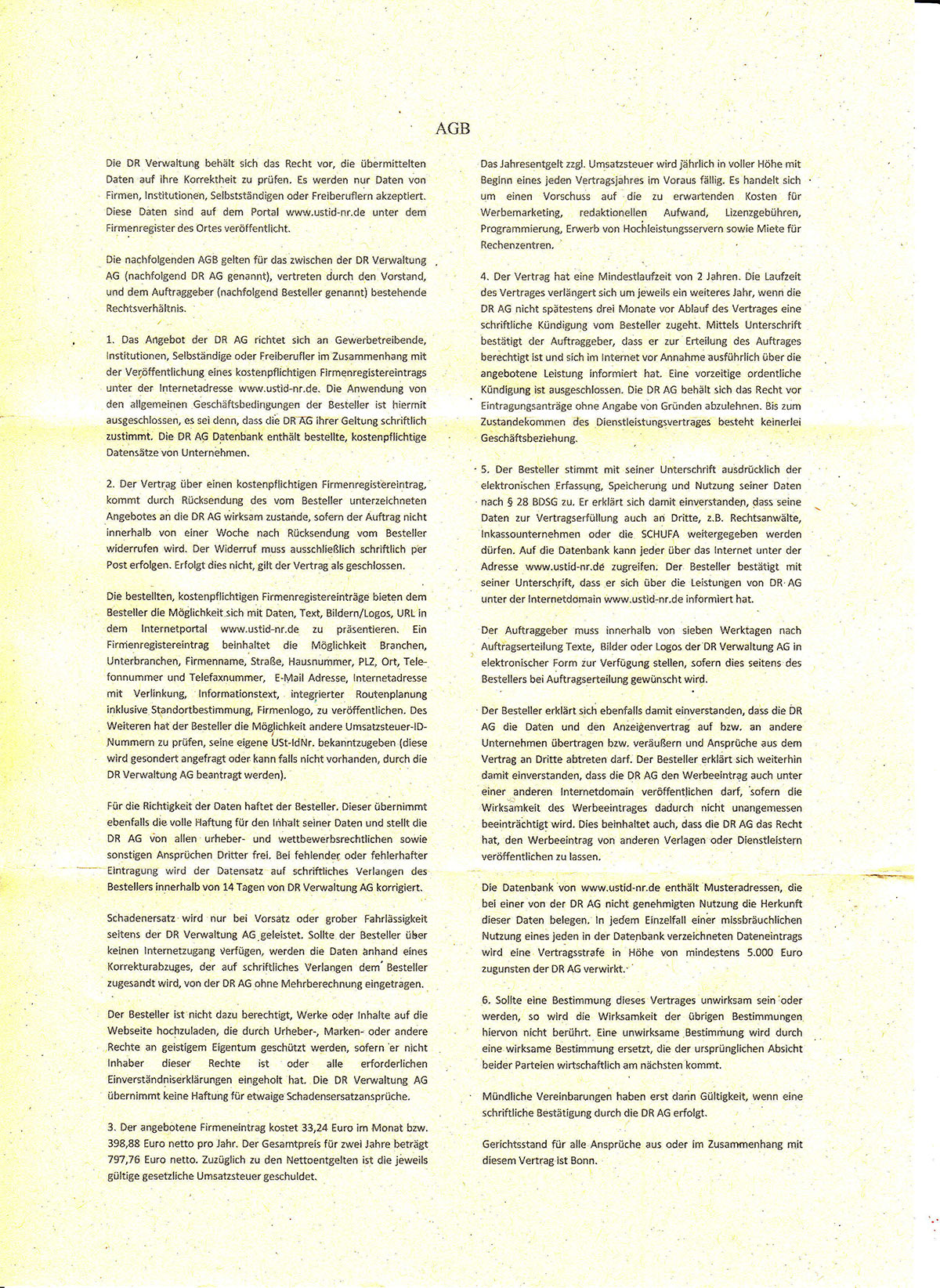Vertrag Seite 2