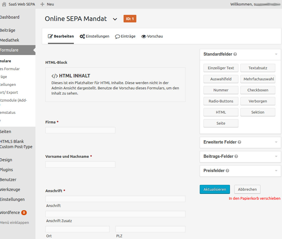 WordPress Formular mit Gravity Forms erstellen