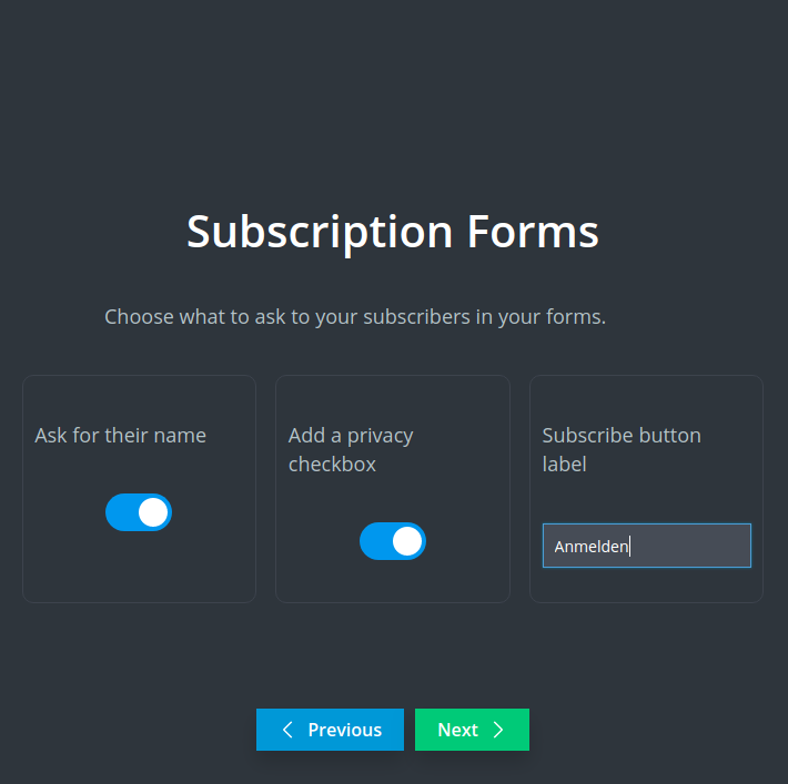 Newsletter Plugin – Wizard Welcome Newsletter Plugin - Wizard Welcome