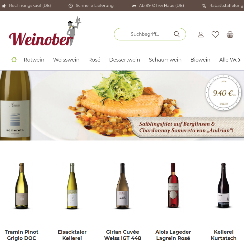 Wein aus Südtirol & Italien im Shop von Weinober.de Wein aus Südtirol & Italien im Shop von Weinober.de